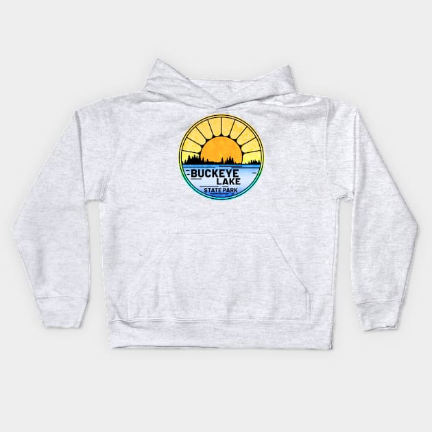 Buckeye Lake State Park Ohio OH Kids Hoodie by TravelTime